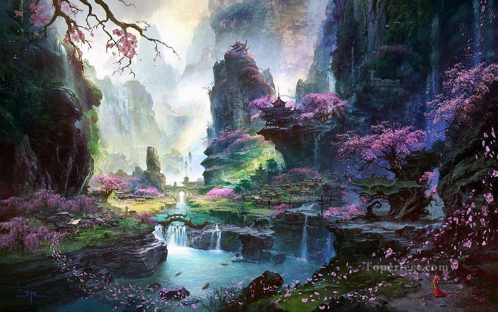 fantastic world Chinese Oil Paintings